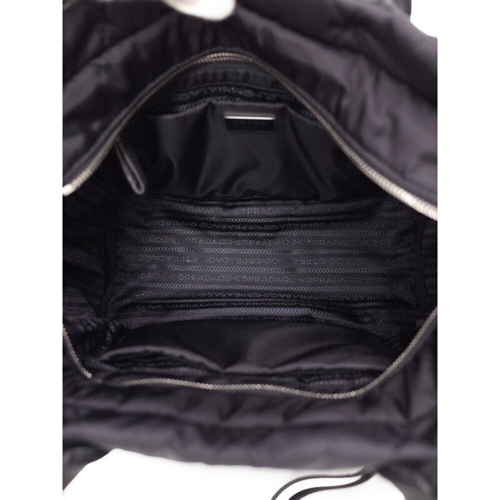 PRADA Quilted Tote Shoulder Bag Black - Picture 3 of 5
